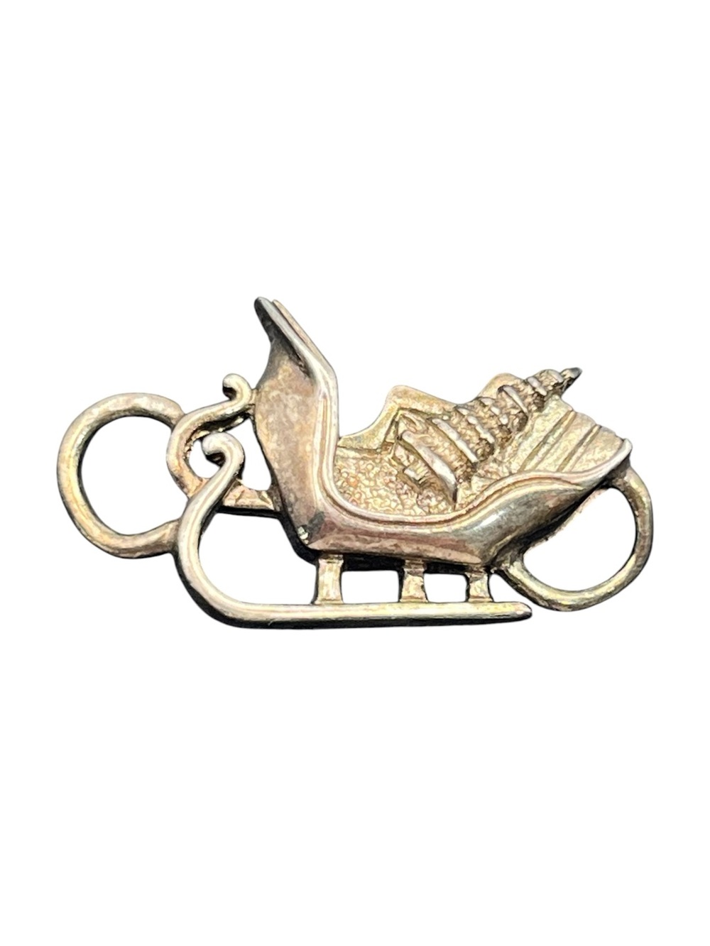 LeStage Convertible Santa Christmas Sleigh Clasp for bracelet sterling silver
